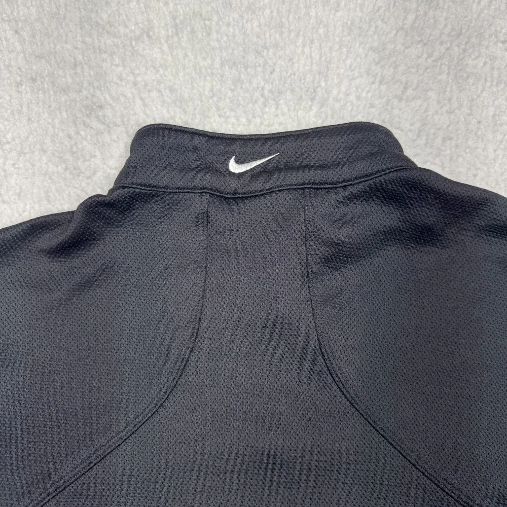 Nike Sport Cover Up Golf 1/4 Zip Pullover Black 400099-010 Men's Size M‎